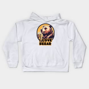 beer bear Kids Hoodie